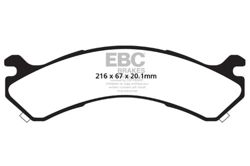 EBC Yellow Stuff Rear Brake Pads for 01-05 Chevy Silverado 3500 2WD - DP41663R