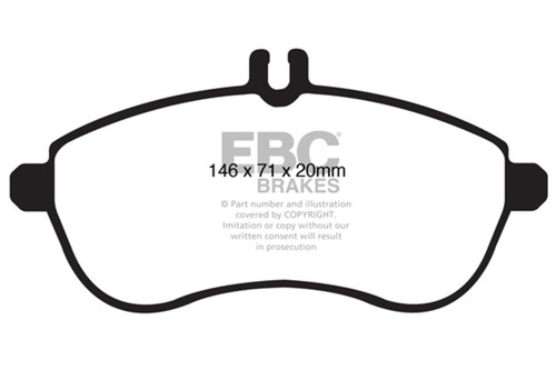 EBC Yellow Stuff Front Brake Pads for 12-14 Mercedes C250 W204 1.8 Turbo