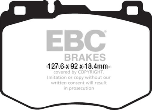 EBC Yellow Stuff Front Brake Pads for 15-16 Mercedes C400 W205 3.0 4matic