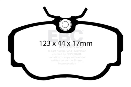 EBC Yellow Stuff Front Brake Pads for 83-85 BMW 318 1.8L E30 - DP4779R