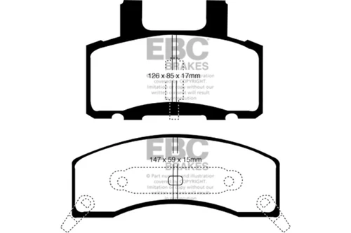 EBC Green Stuff Front Brake Pads for 90-93 Chevy C20 8600 LB - DP61274