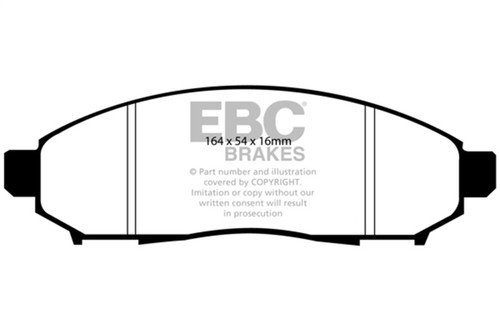 EBC Green Stuff Front Brake Pads for 05+ Nissan Frontier 2.5L 2WD - DP61747
