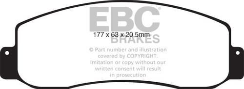 EBC Green Stuff Front Brake Pads for 05-07 Ford F250 Super Duty 5.4L 2WD