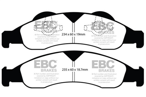 EBC Green Stuff Front Brake Pads for 07-09 Ford Expedition 5.4 2WD - DP61803