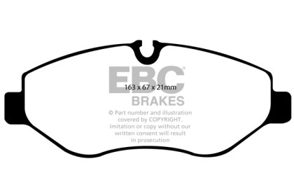 EBC Green Stuff Front Brake Pads for 07+ Dodge Sprinter 2500 - DP61926