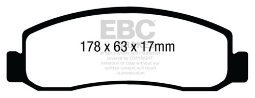 EBC Extra Duty Front Brake Pads for 2011 Ford F250 6.2L 2WD Extra Duty - ED91898