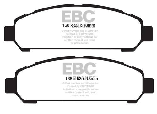 EBC Ultimax 2 Front Brake Pads for 08+ Toyota Venza 2.7 - UD1401