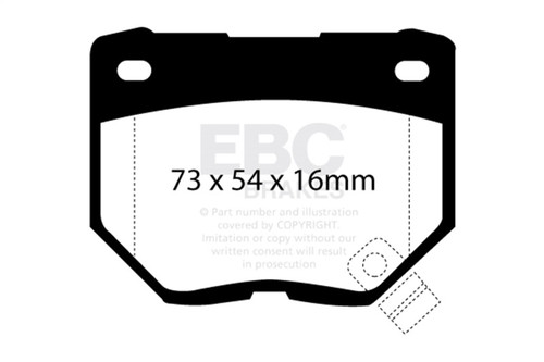 EBC Ultimax 2 Rear Brake Pads for 89-95 Nissan Skyline R32 2.6 GTR Twin Turbo