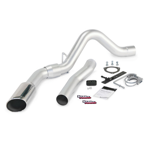 Banks Power Monster Single Exhaust - Chrome Tip for 11-14 Chevy 6.6L LML - 47786