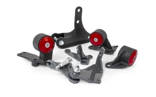 Innovative Black Steel Motor Mounts 75A Bushings for 88-91 Civic D-Series