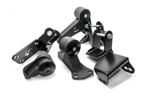 Innovative Black Steel Motor Mounts 85A Bushings for 96-00 Civic K-Series