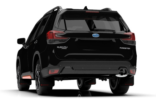 Rally Armor Black UR Mud Flaps w/ Red Logo for 19+ Subaru Forester