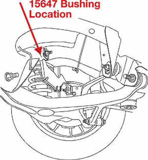SPC Performance Rear UCA xAxis Sealed Flex Joint Bushing for 07-17 GMC Acadia