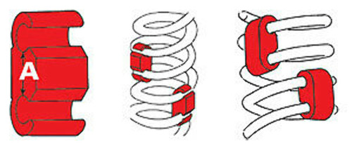 SPC .69" Coil Spring Stabilizer - Set of 4 - 24960