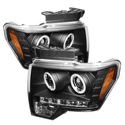 Spyder CCFL Halo Black LED Headlights for 09-14 Ford F150 - 5030108