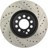 StopTech Slotted & Drilled Front Brake Rotors for 00-06 Audi TT Base - 127.33062