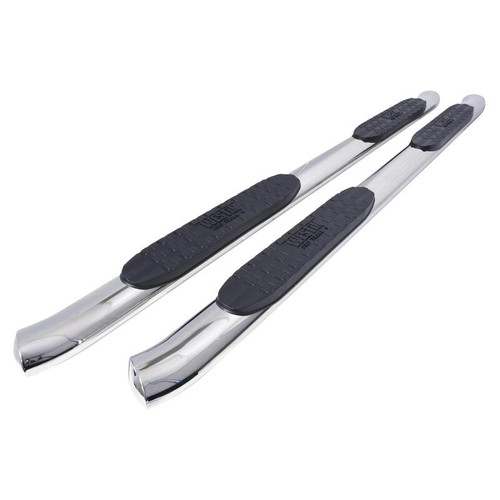Westin Polished Pro Traxx 5 Oval Nerf Step Bars for 05+ Tacoma Double Cab