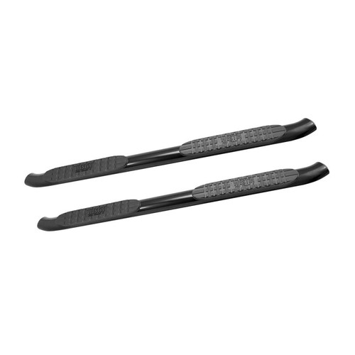 Westin Wrinkle Black Pro Traxx 4 Oval Nerf Step Bars for 07-17 Wrangler 2 Door
