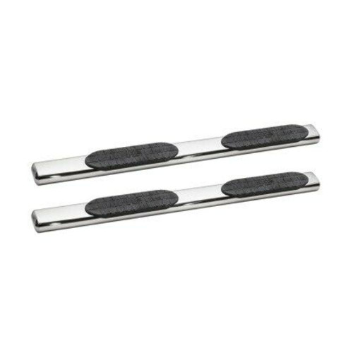 Westin Polished Pro Traxx 6 Oval Nerf Step Bars for 07+ Silverado 1500 Crew Cab