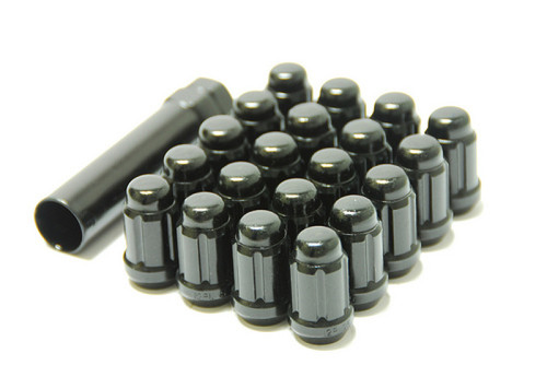 Wheel Mate Muteki Closed End Lug Nuts - Black Chrome 12x1.25 - 41885T