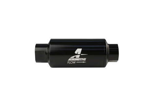 Aeromotive 10 Micron, ORB-10 Black Fuel Filter - 12321