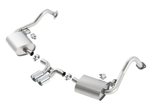 Borla Dual Center Rear Exit Catback Exhaust for 14-15 Porsche Cayman (981)