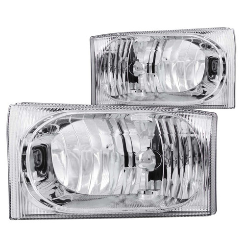 ANZO CRYSTAL HEADLIGHTS CLEAR for 99-04 FORD EXCURSION