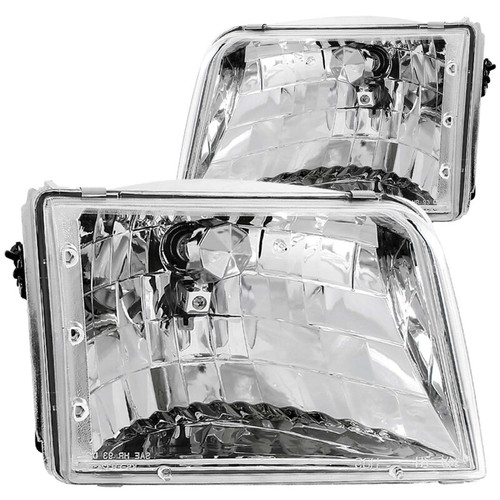 ANZO CRYSTAL HEADLIGHTS CHROME for 93-97 FORD RANGER - 111036
