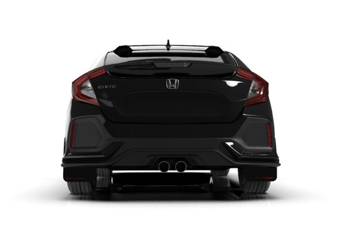 Rally Armor UR Black Mud Flaps w/ Red Logo for 17-19 Civic Sport