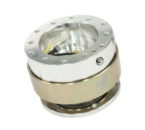 NRG Gen 1.0 Silver Body w/ Titanium Ring Quick Release Kit - SRK-100TI