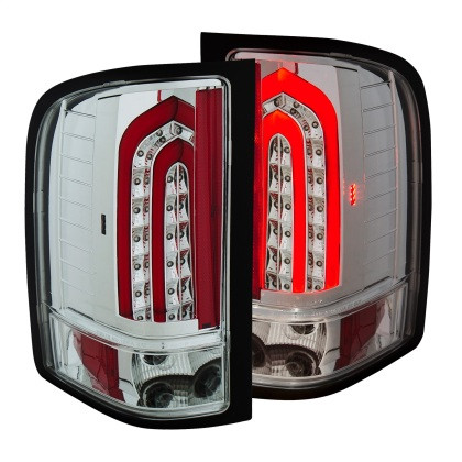 ANZO LED Taillights Chrome for 2007-2013 Chevrolet Silverado 1500