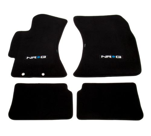 NRG Floor Mats w/ NRG Logo for 09-11 Subaru Impreza - FMR-410NRG