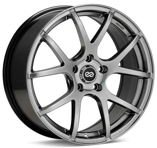 Enkei M52 18x8 5x114.3 50mm Hyper Black Wheel - 480-880-6550HB