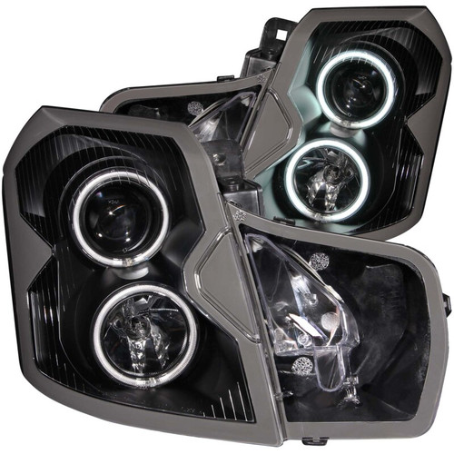 ANZO PROJECTOR HEADLIGHTS BLACK w/ HALO (SMD LED) for 03-07 Cadillac CTS