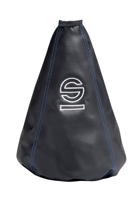 Sparco Basic Synthetic Black Leather w/ Blue Stitching Shifter Cover Gaiter