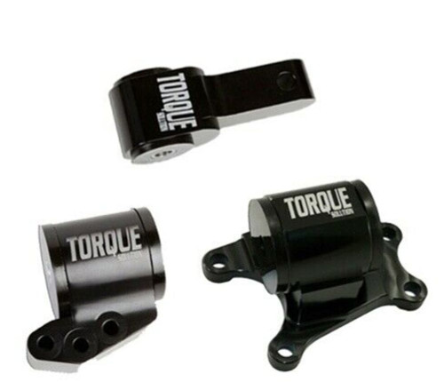 Torque Solution Billet 3 piece mount Kit for Evolution VII-IX 6 spd