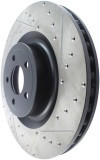 StopTech Slotted & Drilled Sport Front Brake Rotors for 15-19 Mustang GT