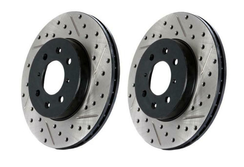 StopTech Drilled/Slotted Front Brake Rotors for 06-12 Eclipse GS