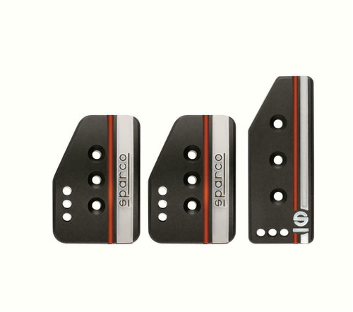 Sparco Settanta Black Pedal Set - 037879OP01