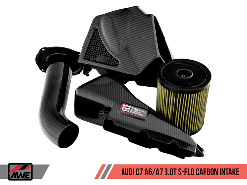 AWE S-FLO Carbon Intake for 12-18 Audi C7 A6 / A7 3.0T