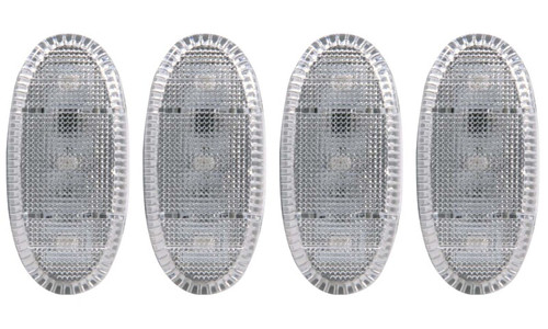 ANZO LED Fender Light Kit Clear 2pc Amber / 2pc Red for 2011-2016 Ford F-350