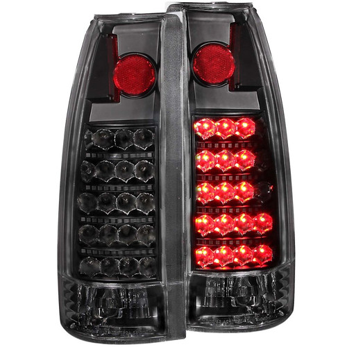 ANZO L.E.D TAIL LIGHTS BLACK for 88-98 CHEVY/GMC C/K1500/2500