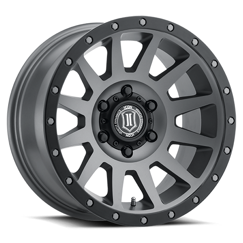 ICON Compression 17x8.5 6x5.5 0mm Offset 4.75in BS 106.1mm Bore Titanium Wheel