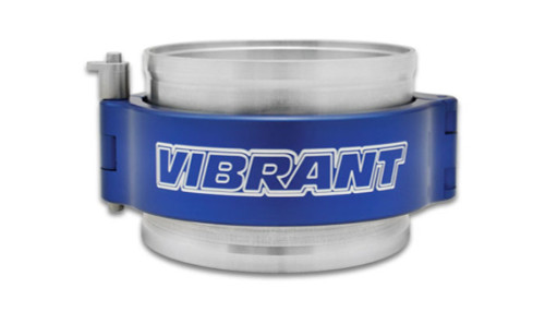 Vibrant HD Clamping System Assembly for 4in. OD Tubing - Blue Clamp