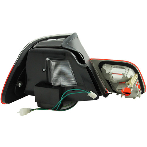 ANZO LED Taillights Red Clear 4pc for 2000-2003 BMW 3 Series E46