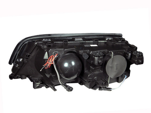 ANZO Projector Headlights w/ Halo Black for 1999-2001 BMW 3 Series E46