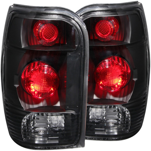 ANZO Taillights Black for 1998-2001 Ford Explorer