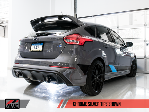 AWE Track Edition Exhaust w/ Chrome Tips for 16-18 Focus RS AWD - 3020-32030