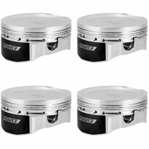 Manley 86.5mm Bore 9.0:1 CR -5cc Dish Turbo Tuff Pistons for Mitsubishi 4B11