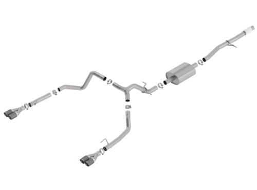 Borla Catback Exhaust S-Type CF Tips for 19-20 Silverado/ Sierra 1500 5.3L